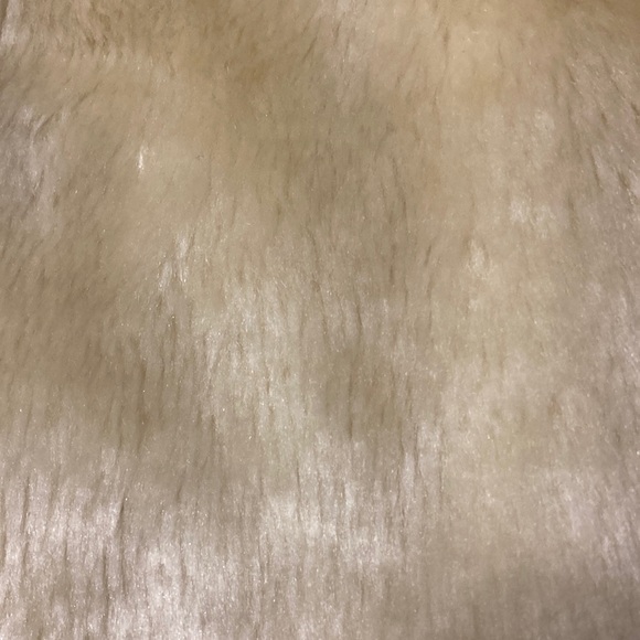 Super Soft Beige Blond Teddy Fur Coat Jacket XL - Picture 8 of 8